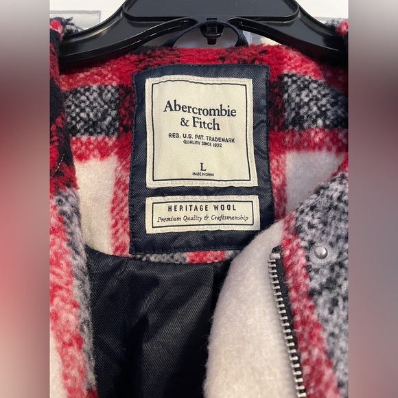 Abercrombie Heritage Wool Blend Plaid Coat - Picture 8 of 10